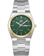 Kenneth Scott Men's Analog Green Dial Watch - K24011-TBSH