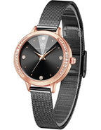 Kenneth Scott Women's Analog Black Dial Watch - K22523-RMBB
