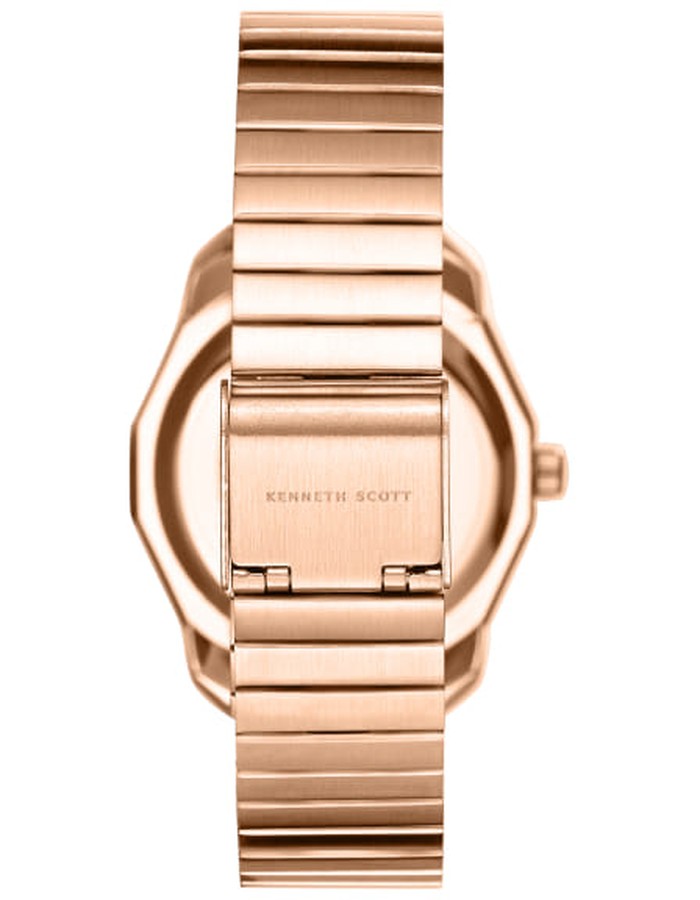 Kenneth Scott Women's Analog White Dial Watch - K24505-RBKW