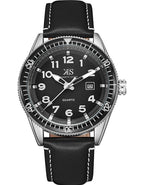 Kenneth Scott Men's Analog Black Dial Watch - K23028-SLBB