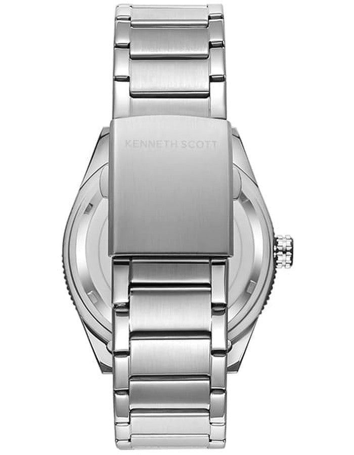 Kenneth Scott Men's Analog Black Dial Watch - K23028-SBSB