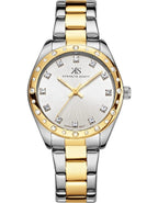 Kenneth Scott Women's Analog White Dial Watch - K24509-TBTW