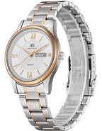 Kenneth Scott Men's Analog White Dial Watch - K23029-KBKW