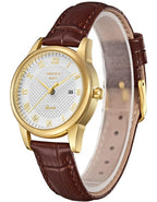 Kenneth Scott Women's Analog Beige Dial Watch - K23530-GLDI