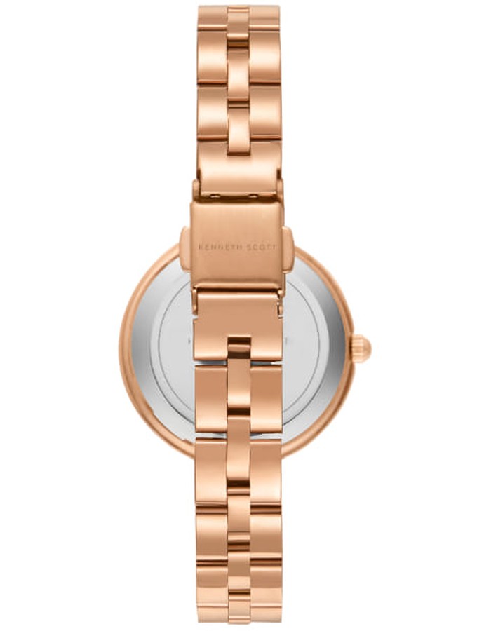 ساعة كينيث سكوت النسائية التناظرية ذات المينا الخضراء - K23502-RBKG