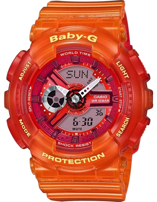 G-SHOCK Women's Analog-Digital Grey Dial Watch - BA-110JM-4A