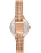 ساعة كينيث سكوت النسائية التناظرية ذات المينا الوردية - K23512-RMKP