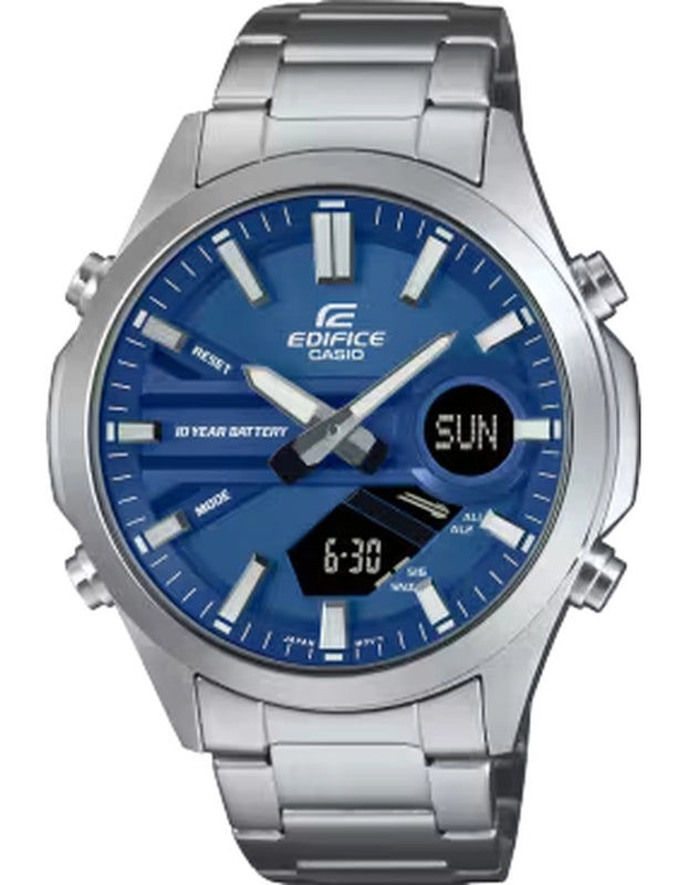 CASIO Men's Analog-Digital Blue Dial Watch - EFV-C120D-2ADF
