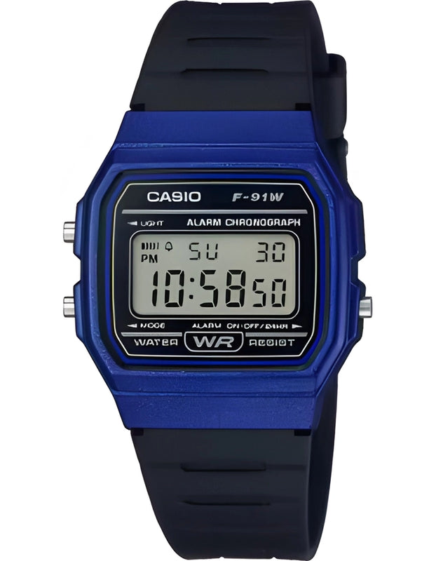 CASIO Unisex's Digital Black Dial Watch - F-91WM-2A