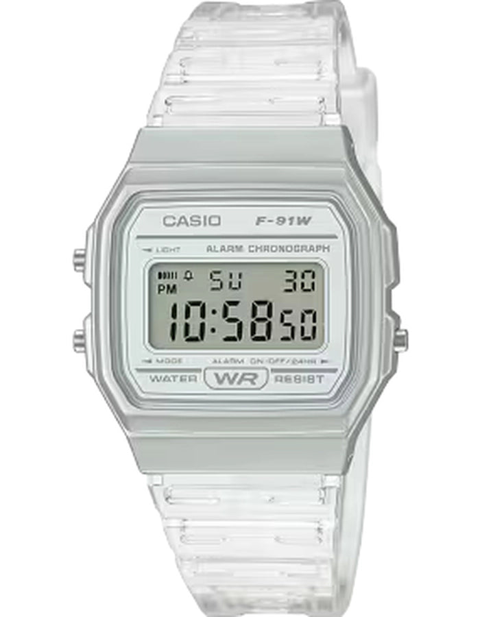 CASIO Men's Digital White Dial Watch - F-91WS-7DF