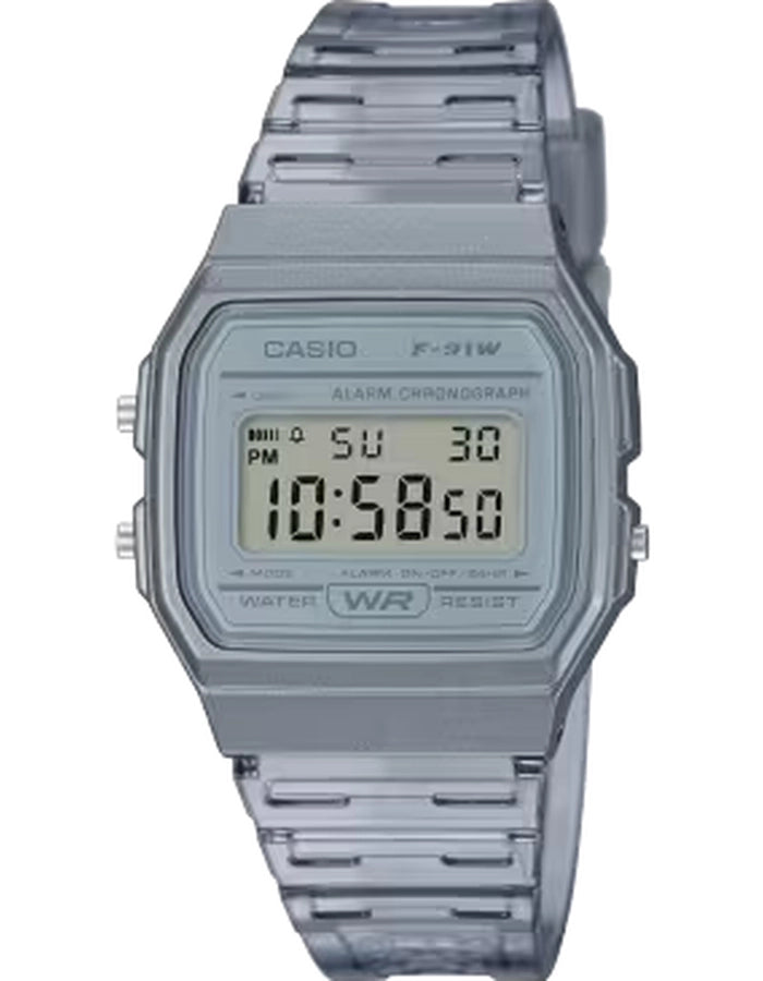 CASIO Unisex's Digital Blue Dial Watch - F-91WS-8DF