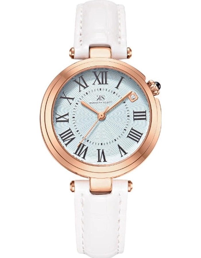 Kenneth Scott Women's Analog Green Dial Watch - K24510-RLWL