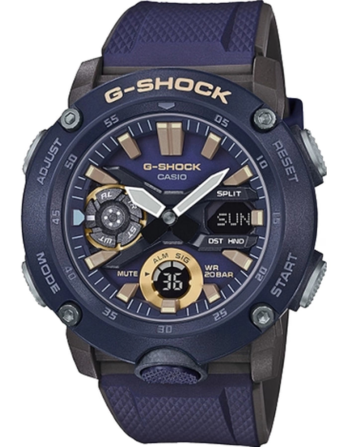 G-SHOCK Men's Analog-Digital Blue Dial Watch - GA-2000-2A