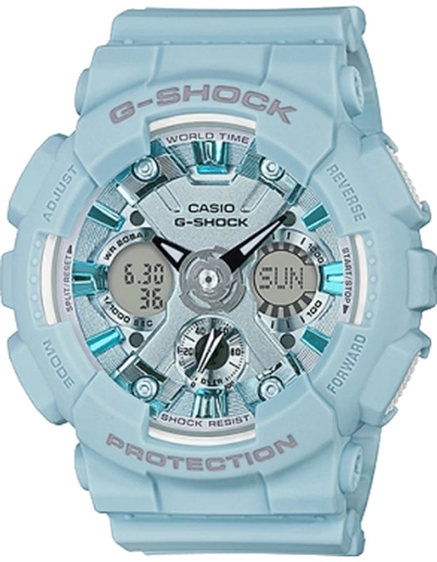G-SHOCK Women's Analog-Digital Blue Dial Watch - GMA-S120DP-2ADR