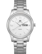 Kenneth Scott Men's Analog White Dial Watch - K23029-SBSW