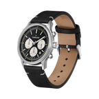 Tornado Men's Black Dial Multi Function Watch - T24108-SLBB