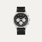 Tornado Men's Black Dial Multi Function Watch - T24108-SLBB