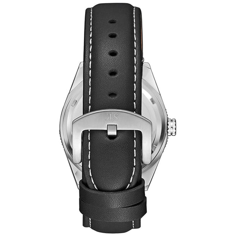Kenneth Scott Men's Analog Black Dial Watch - K23028-SLBB