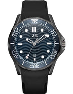 Kenneth Scott Men's Analog Dark Blue Dial Watch - K22009-BSBN