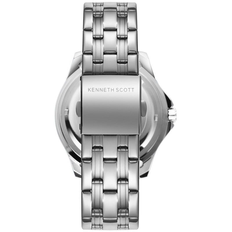 Kenneth Scott Men's Analog Black Dial Watch - K22009-SBSB