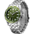 Kenneth Scott Men's Analog Green Dial Watch - K22009-SBSH