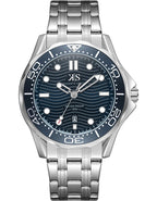 Kenneth Scott Men's Analog Blue Dial Watch - K22009-SBSN