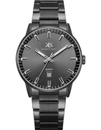 Kenneth Scott Men's Analog Black Dial Watch - K22010-BBBB