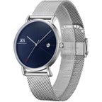 Kenneth Scott Men's Analog Blue Dial Watch - K22013-SMSN