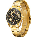 Kenneth Scott Men's Mechanical Black Dial Watch - K22312-GBGB