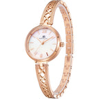 Kenneth Scott Women's Analog White Dial Watch - K22518-RBKM