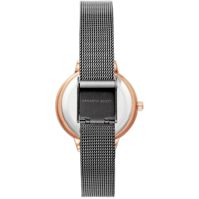 Kenneth Scott Women's Analog Black Dial Watch - K22519-KMBB
