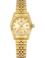 Kenneth Scott Women's Analog Beige Dial Watch - K22536-GBGC