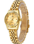 Kenneth Scott Women's Analog Beige Dial Watch - K22536-GBGC