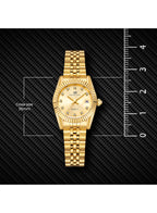 Kenneth Scott Women's Analog Beige Dial Watch - K22536-GBGC