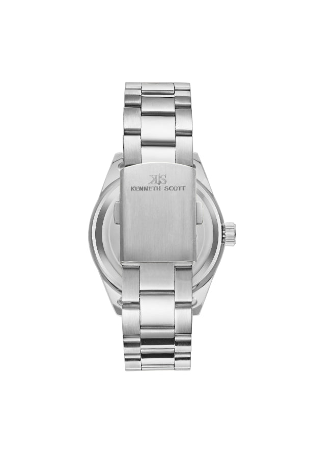 Kenneth Scott Men's Analog Dark Blue Dial Watch - K23024-SBSN