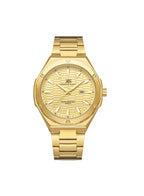 Kenneth Scott Men's Analog Champagne Dial Watch - K23026-GBGC