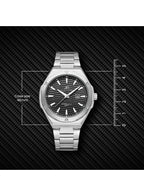 Kenneth Scott Men's Analog Black Dial Watch - K23026-SBSB