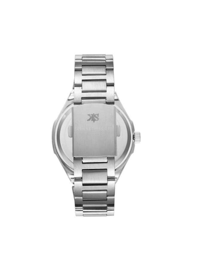 Kenneth Scott Men's Analog Black Dial Watch - K23026-SBSB