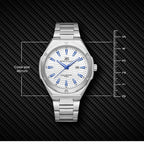 Kenneth Scott Men's Analog White Dial Watch - K23026-SBSW