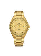Kenneth Scott Men's Analog Champagne Dial Watch - K23027-GBGC