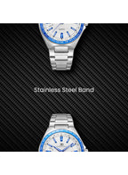 Kenneth Scott Men's Analog White Dial Watch - K23027-SBSWL