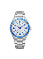Kenneth Scott Men's Analog White Dial Watch - K23027-SBSWL