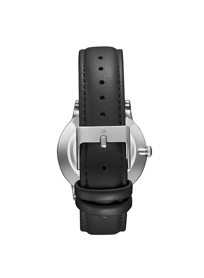 Kenneth Scott Men's Analog Grey Dial Watch - K23040-SLBX