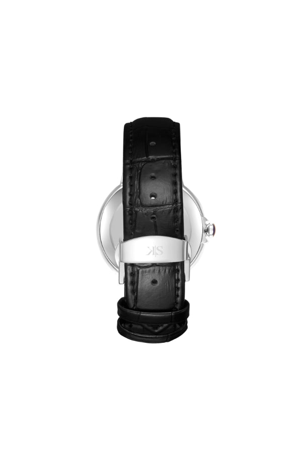 Kenneth Scott Men's Analog White Dial Watch - K23053-SLBW