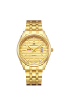Kenneth Scott Men's Analog Champagne Dial Watch - K23054-GBGC