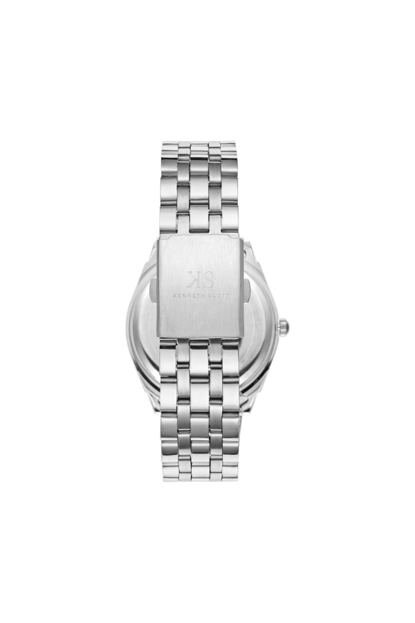 Kenneth Scott Men's Analog Black Dial Watch - K23054-SBSB