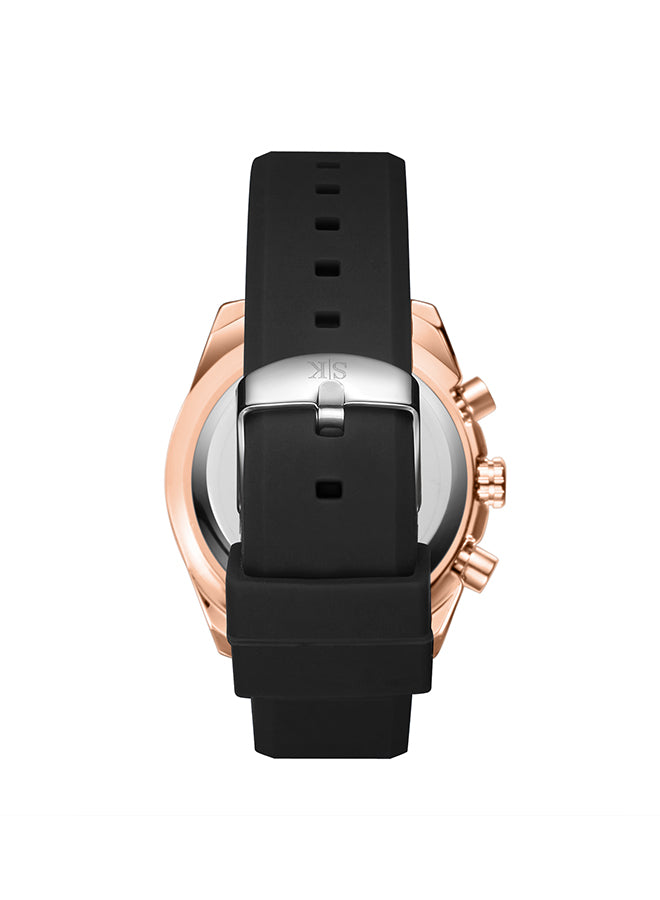 Kenneth Scott Men's Chrono & Multi Function Black Dial Watch - K23148-RSBB