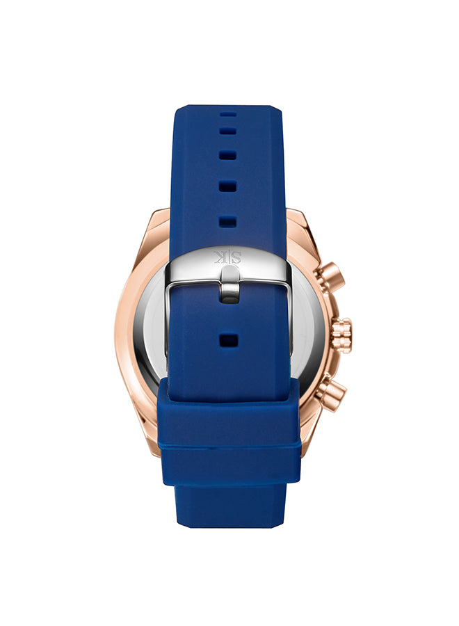 Kenneth Scott Men's Chrono & Multi Function Dark Blue Dial Watch - K23148-RSNN