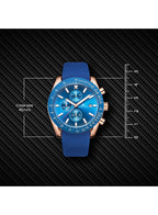 Kenneth Scott Men's Chrono & Multi Function Dark Blue Dial Watch - K23148-RSNN