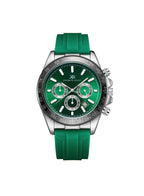 Kenneth Scott Men's Chrono & Multi Function Dark Green Dial Watch - K23149-SSHH